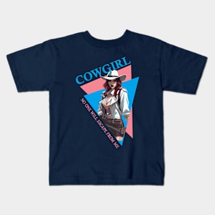 cowgirl art Kids T-Shirt